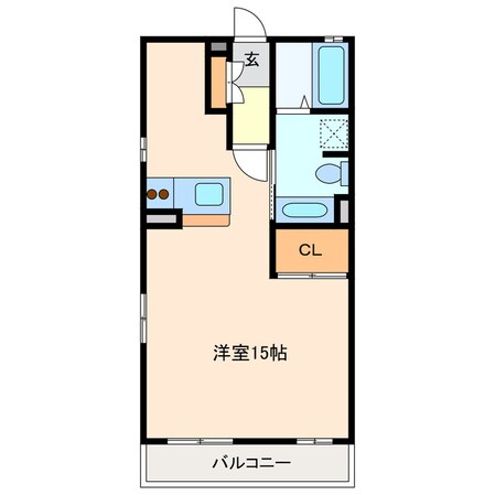 玉垣駅 徒歩20分 1階の物件間取画像